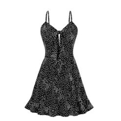 Robe D Ete A Pois De Soiree Une Manche