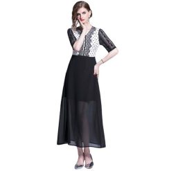 Robe Dentelle A Pois