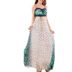 Robe Longue A Pois Soiree