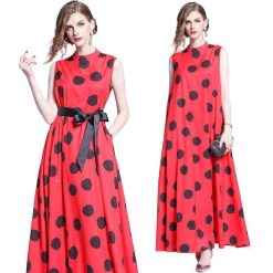 Robe D Ete A Pois Longue Femme