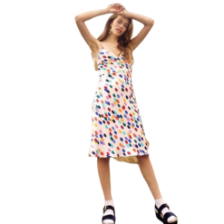 Robes Courtes Claires À Petits Pois