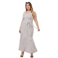 Robe D Ete A Pois Elegantes Grande Taille
