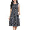 robe a pois courte pull