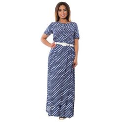 Robe Longue A Pois Blanche Grande Taille