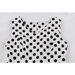robe blanche a pois cop copine