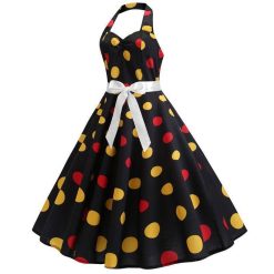 Robe A Pois Vintage Dentelle Cocktail