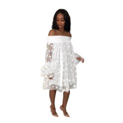 robe longue epaule denudee