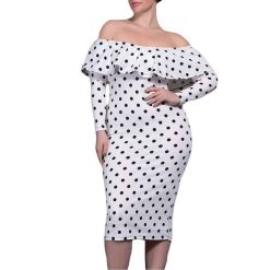 Robe A Pois Grande Taille Tenue Sexy