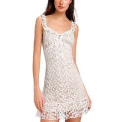 Robe Dentelle A Pois Sexy
