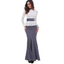 Robe Dentelle A Pois Sirene