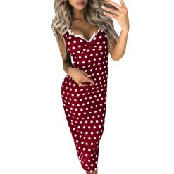 Robe à Pois#robe noire a pois#Robe à Pois<br> Noire - coccinelle-paradis