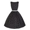 robe cocktail noir et blanc