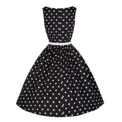 robe cocktail noir et blanc