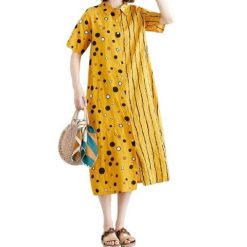 Robe D Ete A Pois Chemise Grande Taille