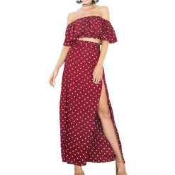 Robe Boheme A Pois Chic Dentelle