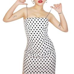 Robe Bustier A Pois Soiree