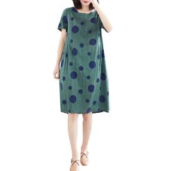 Robe D Ete A Pois Tunique Femme Grande Taille