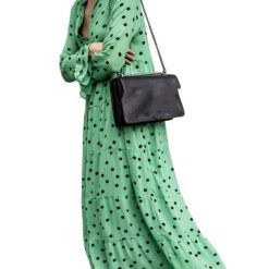 Robe Longue A Pois Soiree