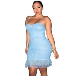 Robe D Ete A Pois Combinaison Moulante Dos