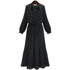 Robe A Pois Grande Taille Tunique Soie Femme