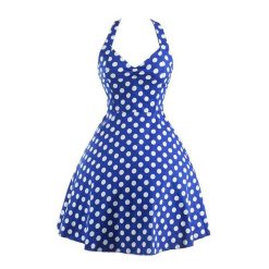 Robe Manche Longue A Pois Crayon Vintage Rockabilly