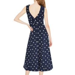 Robe Dos En V Creuse En Crochet À Pois Courte
