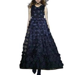 Robe Longue A Pois Bandage