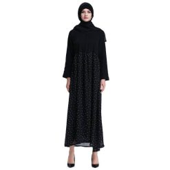 Robe Longue A Pois Tenue Noire
