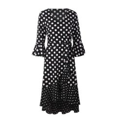 Robe Longue A Pois Tenue Mariage