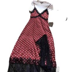 Robe Dentelle A Pois Rouge