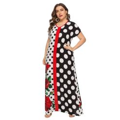 Robe Longue A Pois Maxi