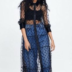Robe D Ete A Pois Longue Cocktail