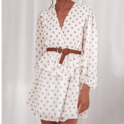 Robe Longue A Pois Tunique De Plage En Soie