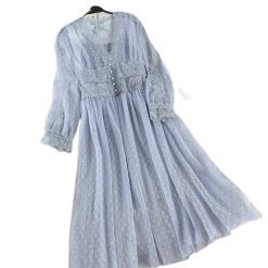 Robe Dentelle A Pois Fleur