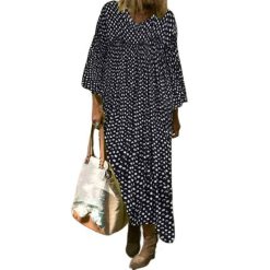 Robe Boheme A Pois Vintage Hippie