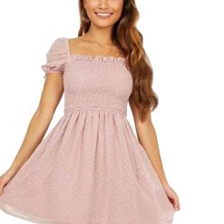 Robe Mousseline Rose