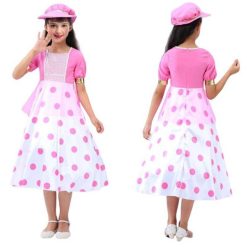 Robe Longue A Pois A Et Chapeau