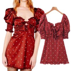 Robe Satin A Pois
