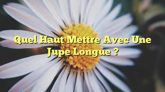 Quel Haut Mettre Avec Une Jupe Longue