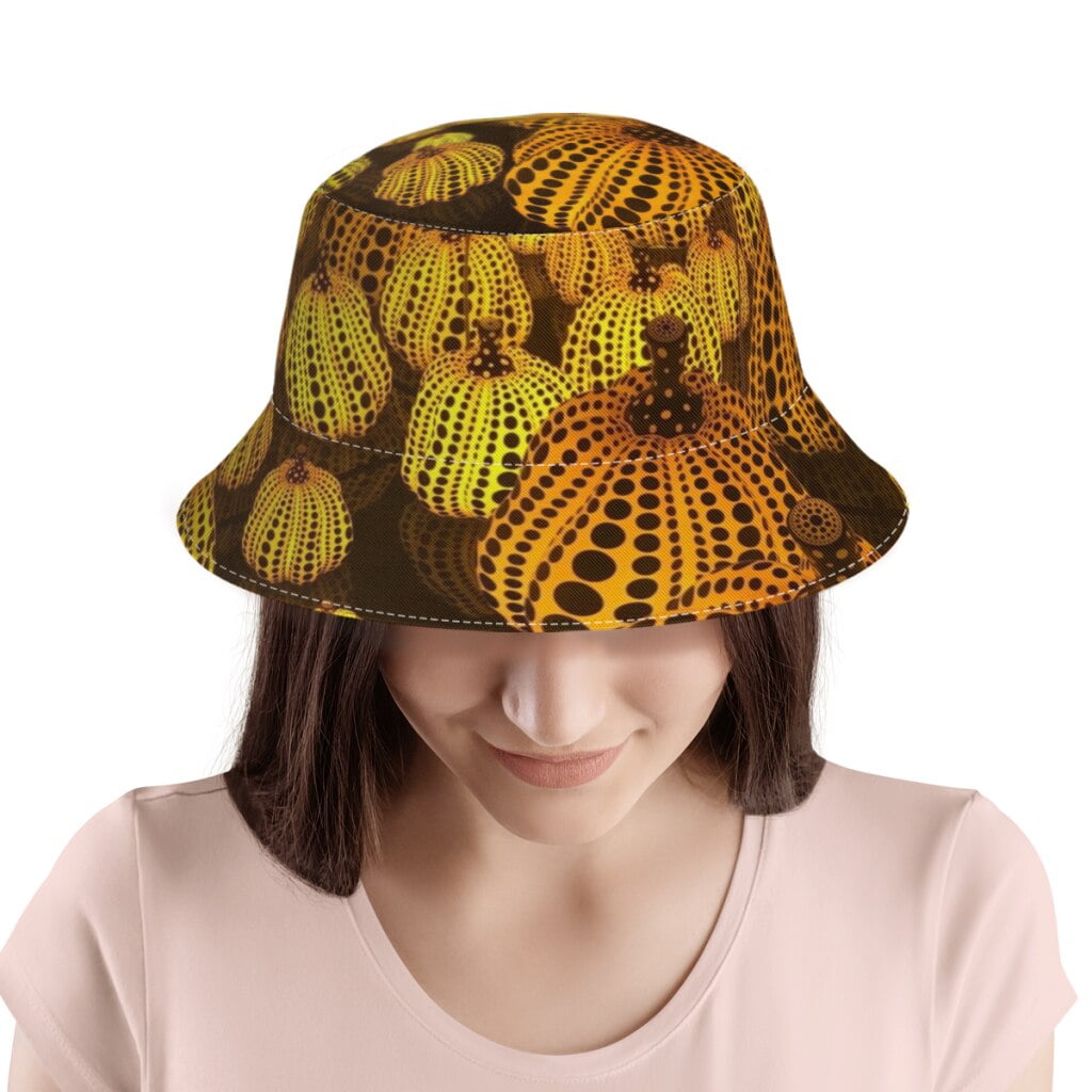 Chapeau de printemps Yayoi Kusama Pumpkins E27 pour garçons et filles, Streetwear, Polka Pop Aesthetic FishSuffolk Hats, Seaside anderHat 2