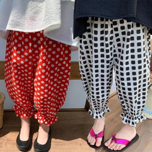 Pantalon Mousseline Filles Style Coréen