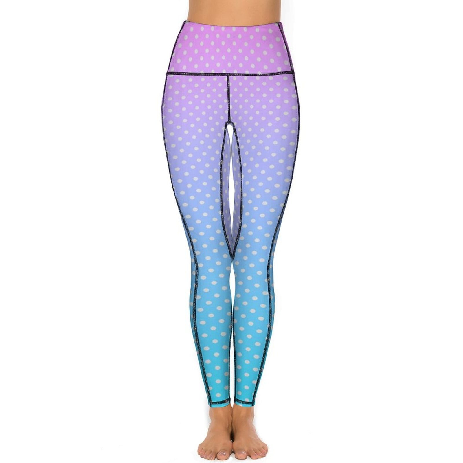 Pantalon de yoga imprimé à pois pastel nickel é, legging push-up, pantalon de sport commandé, legging de yoga imprimé rétro, cadeau d'urgence 2