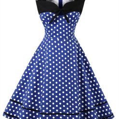 Robe Rétro à Pois pour Femme, Style Harajuku, Vintage, Pin-up, Rockabilly, Tenue de Soirée, Années 2023 et 60, Nouvelle Collection 1950 1