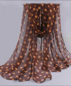 Longue écharpe de protection solaire en soie pour femme, 50x160cm, motifs à pois, styliste, imprimé, été 6