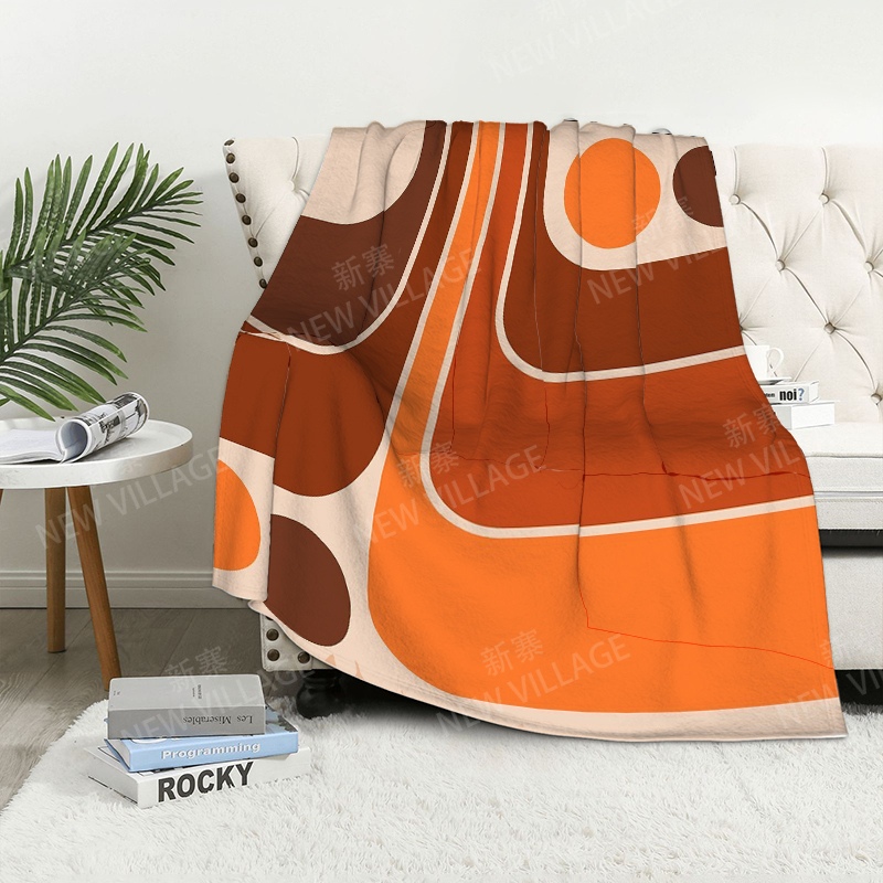 Couverture Plaid à Motif Géométrique Doux et Poilu pour Canapé, Couvertures Chaudes pour le Genou, Couvre-Lit, Décor Boho, Polaire Chaude, Nordique, Vintage, Hiver