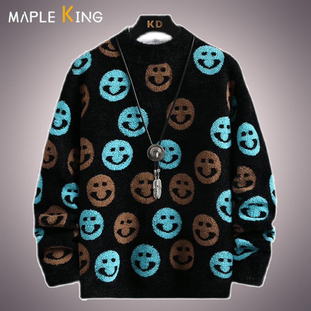 Pull Femme Motifs Pois - Manches Longues, Col Rond, Décontracté Chic