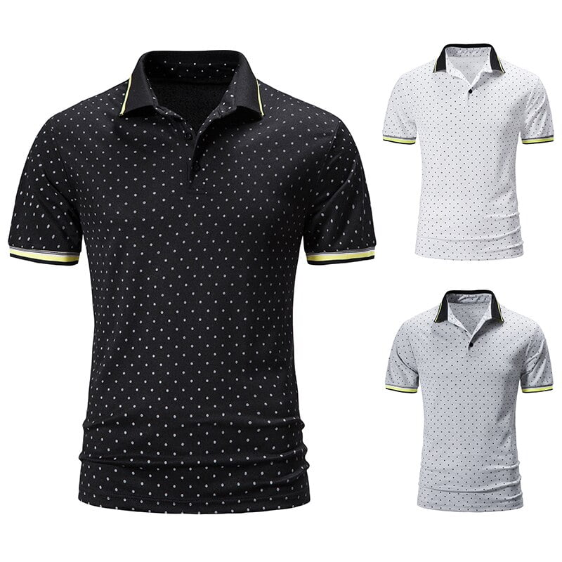 Polos à manches courtes pour hommes, nouvelle mode d'été, Slim Business décontracté, Polo de marque, vêtements pour hommes 2