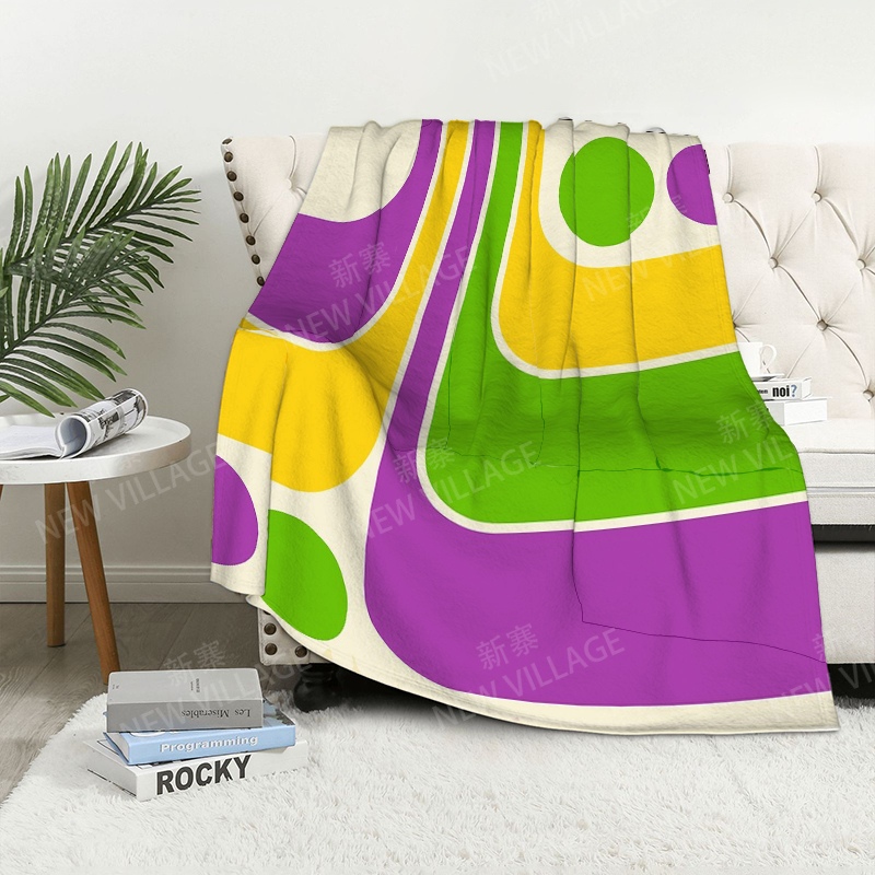 Couverture Plaid à Motif Géométrique Doux et Poilu pour Canapé, Couvertures Chaudes pour le Genou, Couvre-Lit, Décor Boho, Polaire Chaude, Nordique, Vintage, Hiver