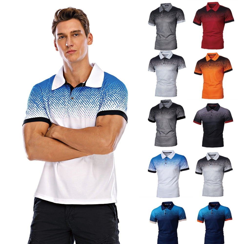Polo À Pois Pour Hommes, Streetwear Décontracté, Couleur Mode, Grande Taille