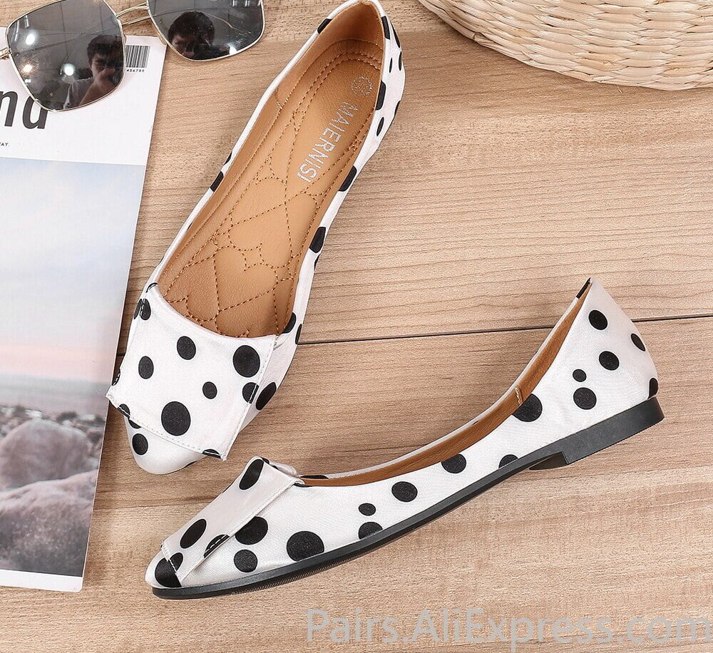 Mocassins décontractés en tissu à enfiler pour femmes, chaussures plates pointues, mocassins Parker, chaussures pour femmes, grande taille, 46, printemps, été 2